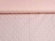 Voile Baumwolle gewebte Punkte, zartes apricot