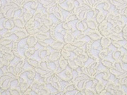 elastische Spitze mit Baumwolle Blumen, cremewei�