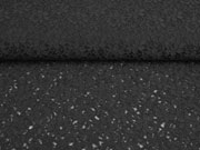 elastische Spitze mit Baumwolle Blumen, schwarz