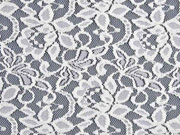 elastische Spitze mit Baumwolle Blumen, wei�