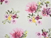 Viskose Blumen Dahlien, cremewei�