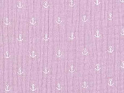 Musselin Double Gauze Anker, altrosa