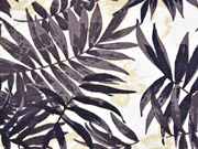 Viskose Leinen Palmbl�tter, braun cremewei�