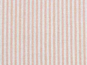 Leinen Viskose Streifen, lachsrosa meliert