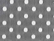 T�ll Punkte elastisch, cremewei�