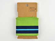 Fertigb�ndchen Streifen, dunkelblau t�rkis auf hellgr�n