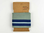 Fertigb�ndchen Streifen, dunkelblau mint auf altmint