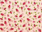 Baumwollstoff Bl�mchen, pink aprikot