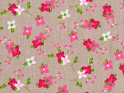 Baumwollstoff Bl�mchen, pink beige
