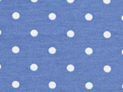 Jersey Punkte 5 mm, hellblau jeansblau