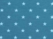Jersey Sterne 5 mm, hellblau petrol