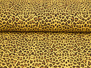 Musselin Leopardenmuster, ocker