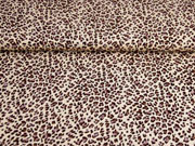 Viskose Leopardenmuster, braun sand