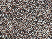 Viskose kleines Leopardenmuster, braun schwarz beige