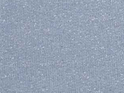 angerauter Sweat silber Glitzer, rauchblau