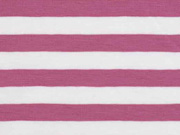 Jersey Streifen 1 cm, altrosa wei�