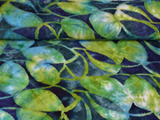 Jersey mit Struktur Batik Bl�tter, gr�n