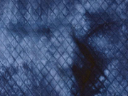 Steppjersey Batik, dunkelblau