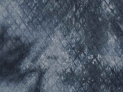 Steppjersey Batik, nachtblau dunkelgrau