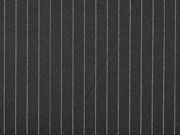 Jacquard Jersey Nadelstreifen, wei� schwarz