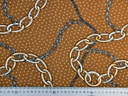 Viskosejersey Ketten Punkte, ocker