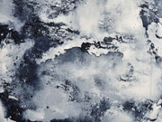 Viskosejersey Batik Marmoroptik, dunkelblau