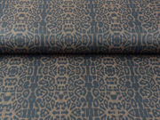 Punto di Roma Heavy Stretchjersey Leomuster, schwarz dunkelbraun