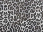 Wildlederimitat kleines Leomuster, grau