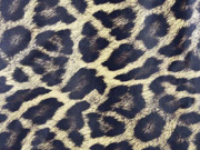 Lederimitat Leopardenmuster mit Struktur, braun