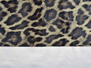 Lederimitat Leopardenmuster mit Struktur, braun