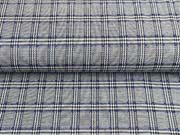 Jacquard Jersey Glencheck, royalblau schwarz wei�