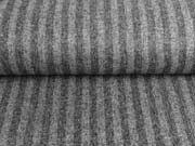 Mantelstoff Jacquard Fischgr�t angeraut, grau