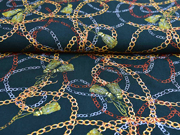 Viskosestoff Ketten und Quasten, dunkelgr�n