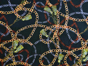 Viskosestoff Ketten und Quasten, dunkelgr�n