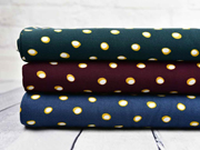 Viskosestoff Kringel, dunkles jeansblau