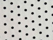 silbergrauer T�ll mit schwarzen Punkten, elastisch