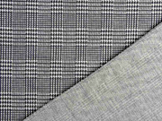 Jacquardjersey Glencheck, dunkelgrau