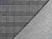 Jacquardjersey Glencheck, schwarz