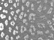 Jersey Leopardenmuster silber metallic, hellgrau meliert