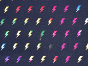 Jersey Blitze bunt metallic, dunkelblau