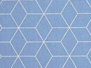 Baumwollstoff W�rfelmuster, rauchblau