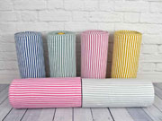 B�ndchen Streifen 5 mm garngef�rbt, altrosa wei�