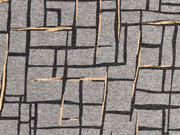 Sweat French Terry Gittermuster Kupfer metallic, taupe melange