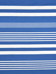 RESTST�CK 45 cm Jersey Streifen garngef�rbt, wei� himmelblau