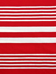 Jersey Streifen garngef�rbt, wei� rot
