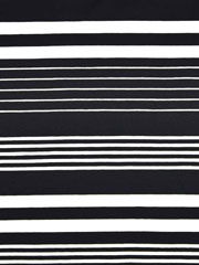 Jersey Streifen garngef�rbt, wei� schwarz