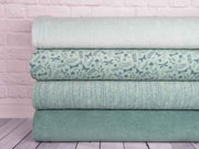 Sweat Frottee Fischgr�tmuster elastisch, mint