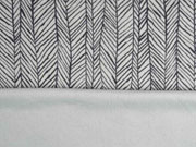 Sweat Frottee Fischgr�tmuster elastisch, hellgrau