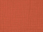 Musselin dreifach  Triple Gauze uni, terracotta