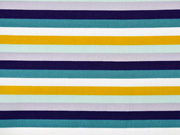 Baumwollstoff Streifen 1 cm, petrol dunkelblau flieder ocker